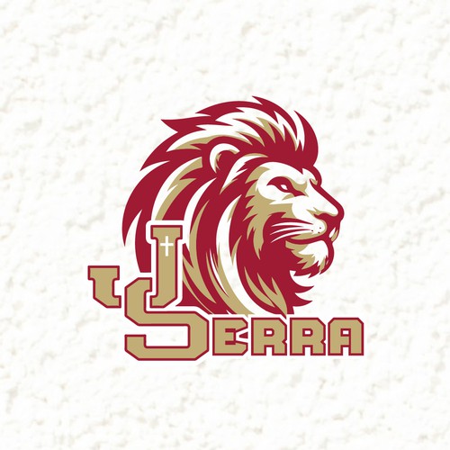 Measurement logo with the title 'Loin Mascot logo'