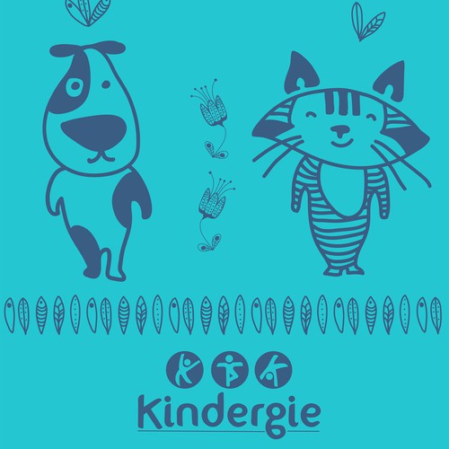 Yoga studio design with the title 'Yoga Mat for Kids'