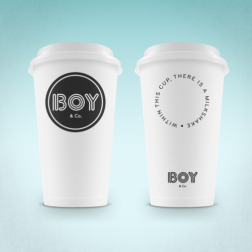 Milk design with the title 'BOY & Co.'