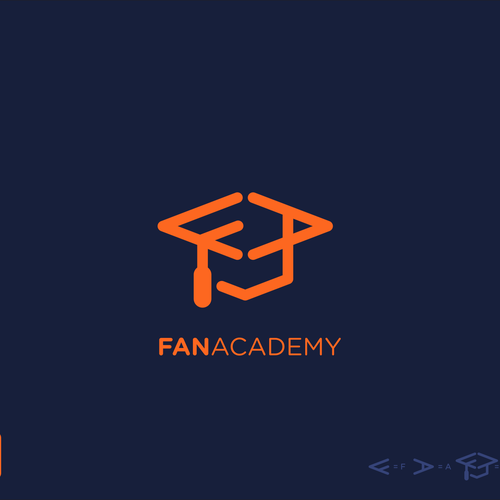 F design with the title 'Fan Academy Logo'