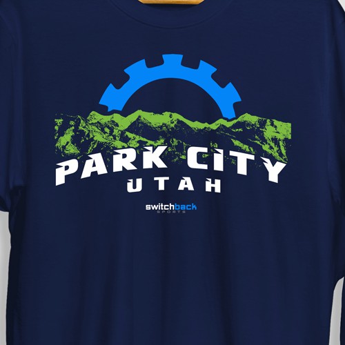 Bike t-shirt with the title 'Outdoor Lifestyle Shirt Design for local Ski and Bike Shop'