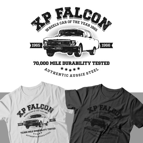Automotive t-shirt with the title 'XP Falcon '