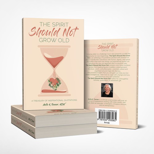 Hourglass design with the title 'Quotation Book Cover'