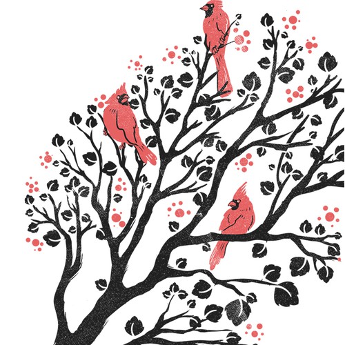 Coffee design with the title 'Cardinals'