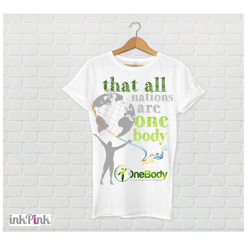 Motivational t-shirt with the title 'Eye Catching T-shirt for: ONE BODY'