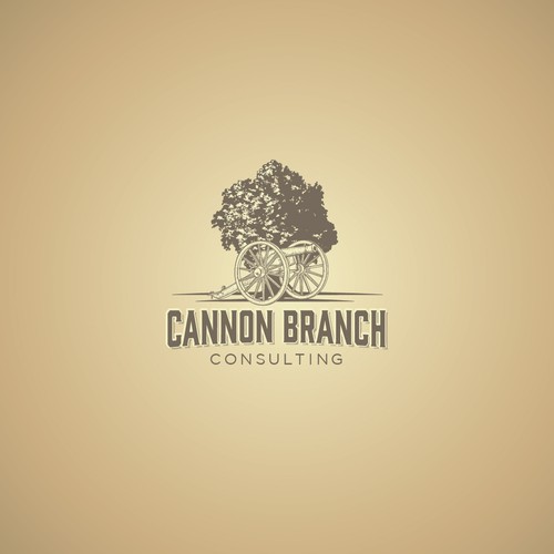 Oak tree design with the title 'cannon logo'