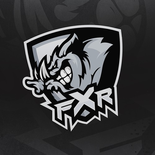 Sports apparel logo with the title 'esports logo for FXR'