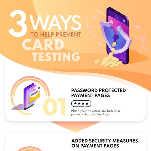 Credit card design with the title 'Infographic design'