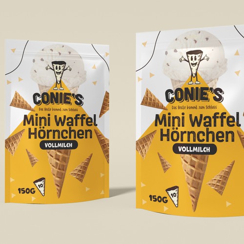 Waffle design with the title 'Pouch mini waffel design'