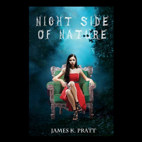 Vampire book cover with the title 'Vampire Fiction Book Cover'