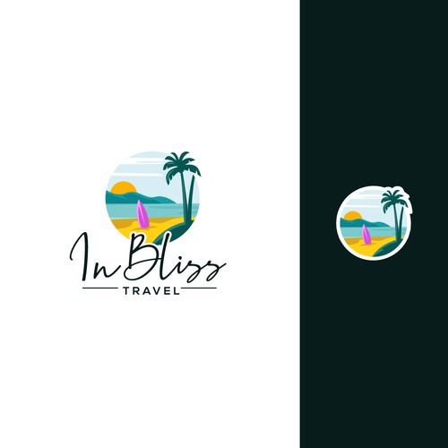 Tour logo with the title 'In Bliss Travel'