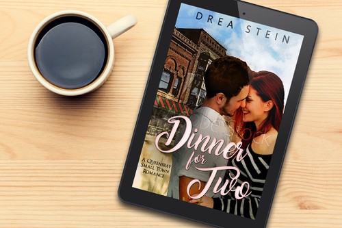Professional book cover with the title 'Dinner for Two'