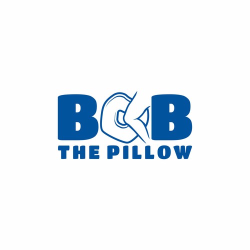 Sleep logo with the title 'Leg sleeping pillow logo'