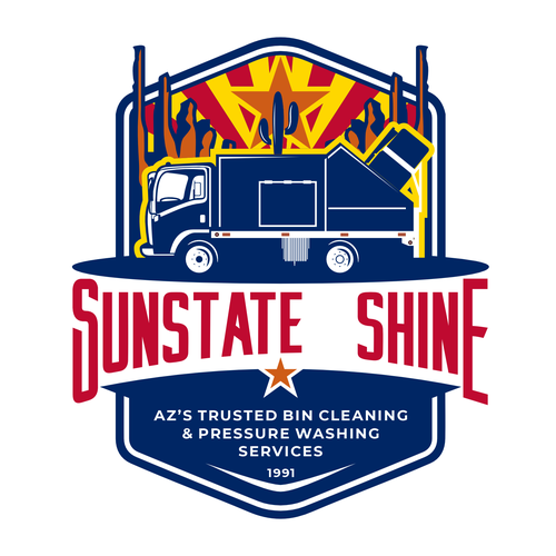 Bin logo with the title 'Logo for bin cleaning.'