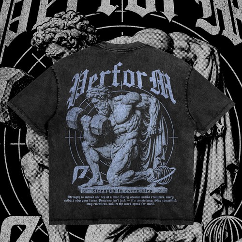 Streetwear t-shirt with the title 'Gym Streetwear t-shirt Design'