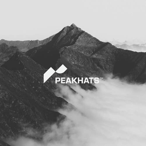 Fibonacci logo with the title 'PeakHats / Hat company / Logo design'