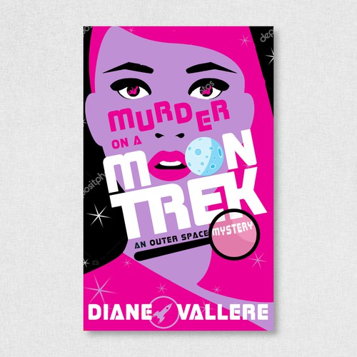 Quirky book cover with the title 'Quirky humorous sci-fi mystery (ebook cover)'