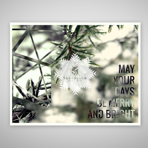 Mirror design with the title 'Holiday card'