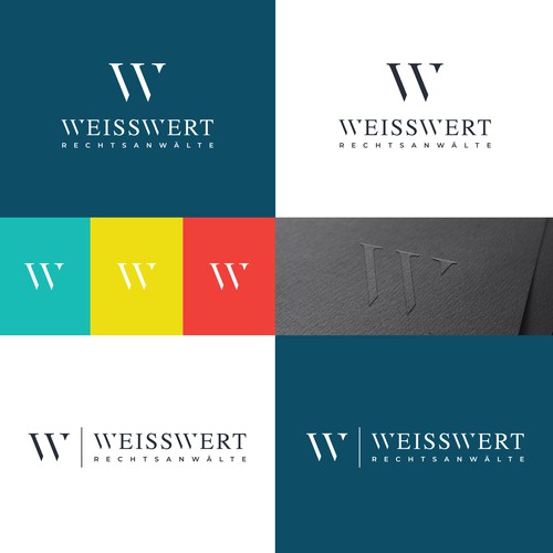 Lawyer logo with the title 'Weisswert Law Firm'