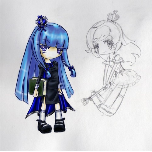 Queen design with the title 'Mascot for education program'