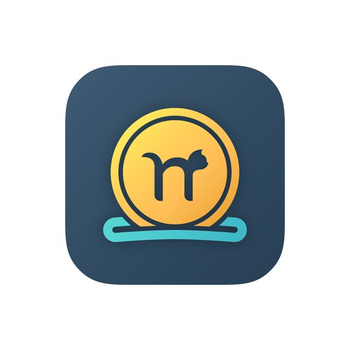 Finance design with the title 'App icon design for Neko, a personal finance app.'