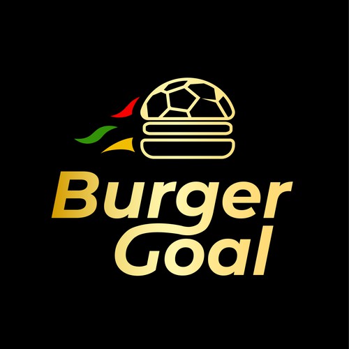 Fast food logo with the title 'Burguer Goal'