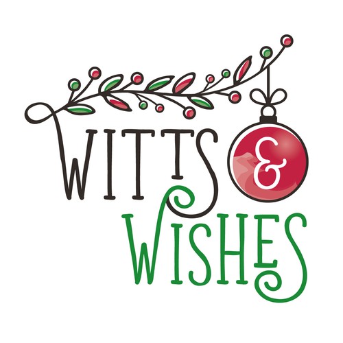 Christmas logo with the title 'Witts Wishes'