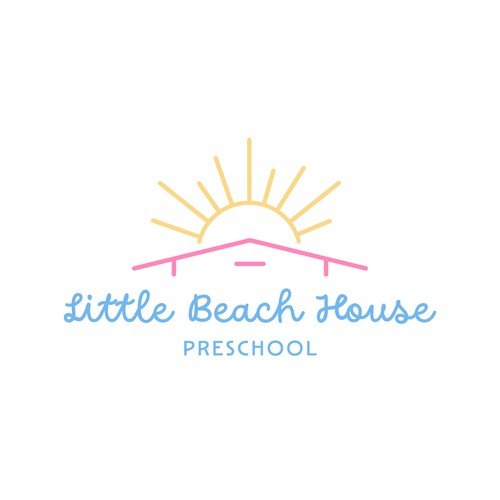 Daycare logo with the title 'Little Beach House - Preschool'