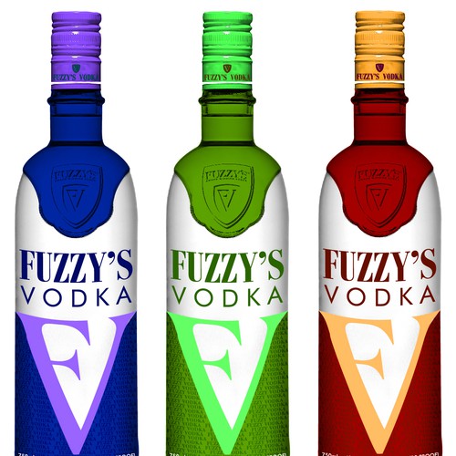 Vodka label with the title 'Vodka Bottle and Label.'