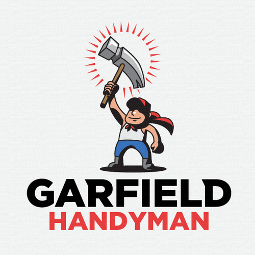 Handyman design with the title 'He should be Garfield!'