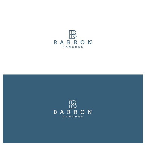 Line design with the title 'Barron Ranches'