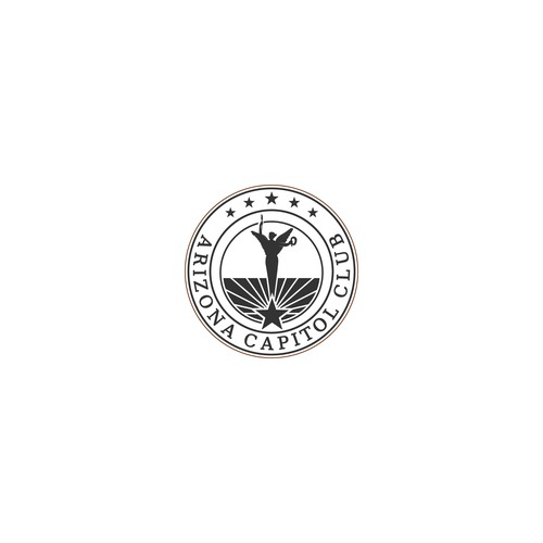 Arizona design with the title 'Professional and clean Logo for Arizona Capitol Club'
