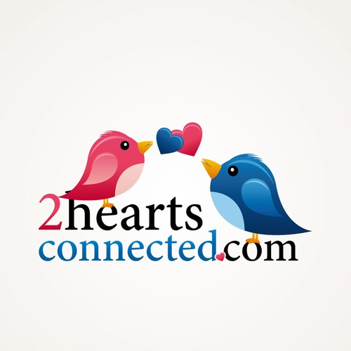 Kiss logo with the title '2heartsconnected.com'
