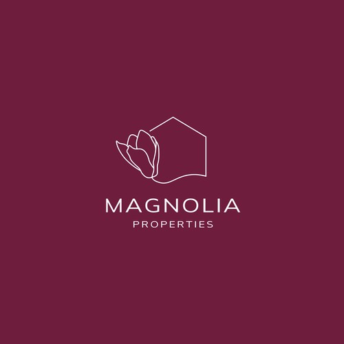 Magnolia design with the title 'Modern logo design for a rental company'