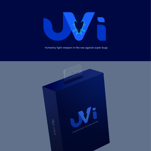 Packaging logo with the title 'Logo for UV bug light. '