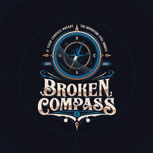 Break logo with the title 'Broken Compass'