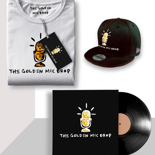 Raw design with the title 'the golden mic drop'