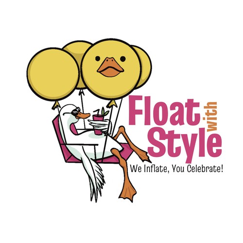 Goose logo with the title 'Float with Style'