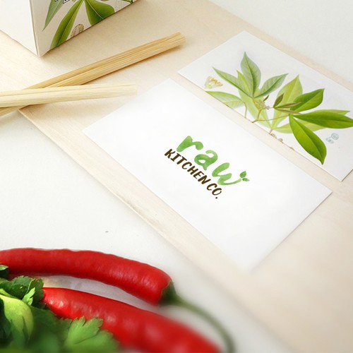 Kitchen logo with the title 'Raw Kitchen Co.'