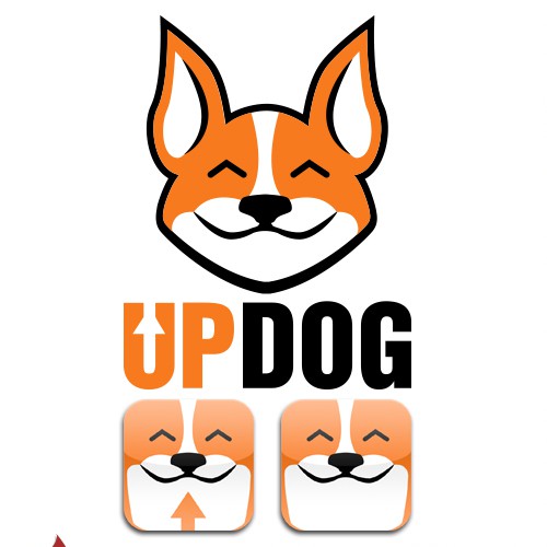 Viral design with the title 'UPDOG Icon and Character design'