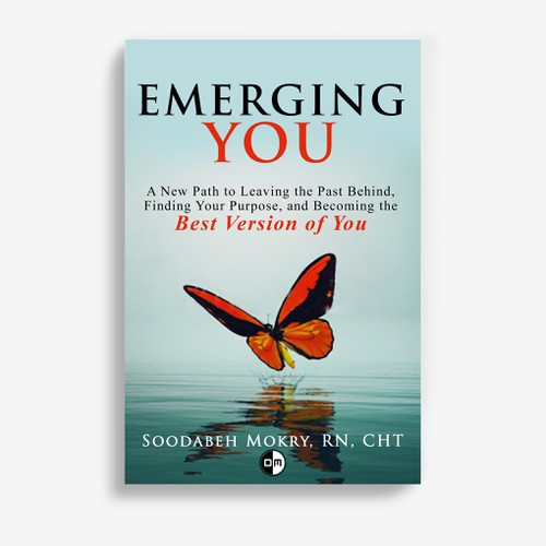 Butterfly book cover with the title 'Emerging you'