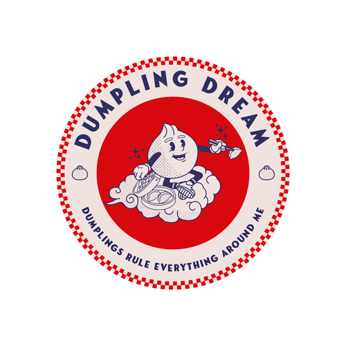 Dream catcher logo with the title 'Dreamy Dumpling'