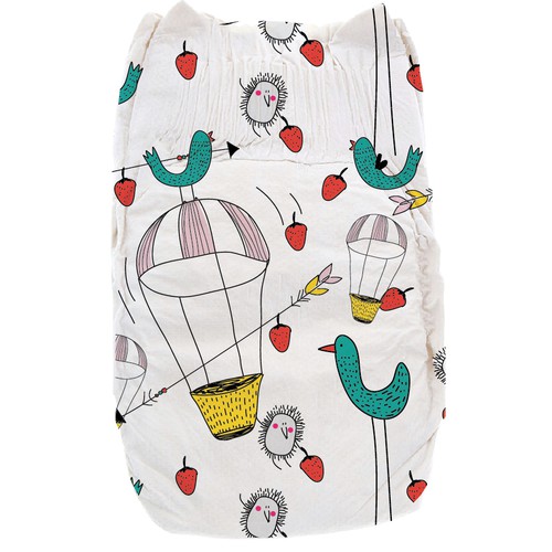 Diaper design with the title 'design for baby diaper'