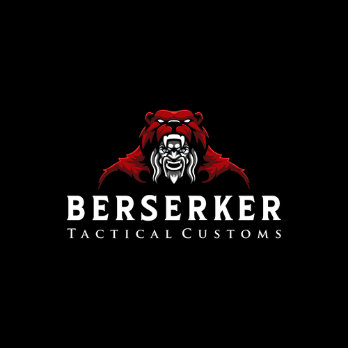 Viking logo with the title 'Berserker Tactical Customs Logo'