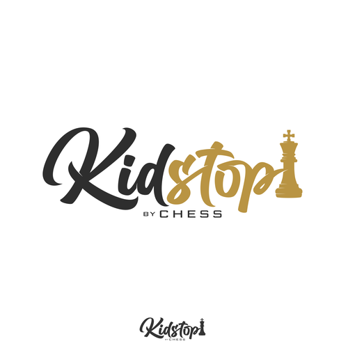 Bishop logo with the title 'Logo design for kidstop'
