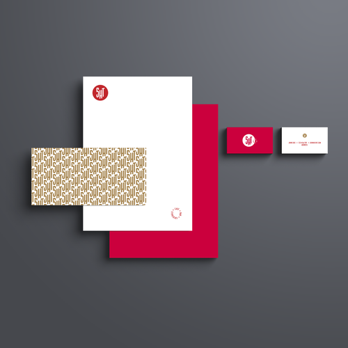 Stationery brand with the title 'Logo concept for a cafe/bar.'