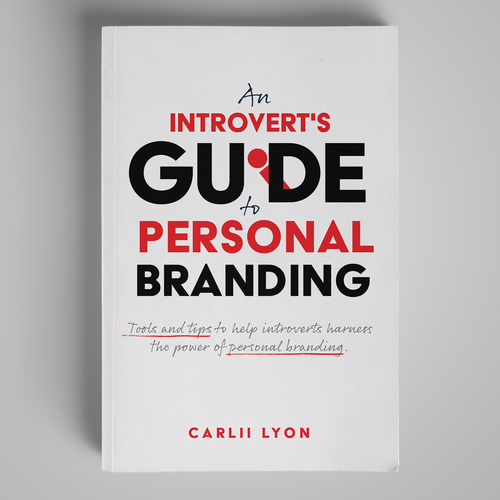 Guide book cover with the title 'Quiet Influence: 'An Introvert's Guide to Personal Branding' Strategy Book Cover Design'