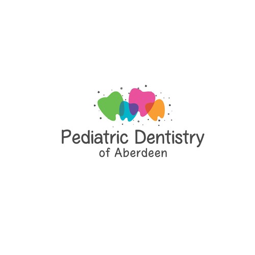Full color logo with the title 'Pediatric dentistry of aberdeen'