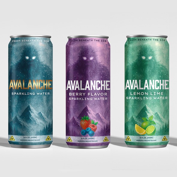 Lemon packaging with the title 'Canned Beverage packaging design'