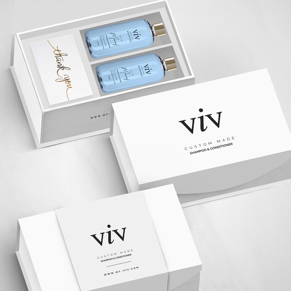 Lotion packaging with the title 'Package design'